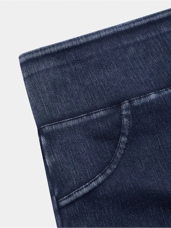 Halara Flex™ Denim Leggings Small 7/8 High Waisted Pocket Skinny NWT - Picture 8 of 9